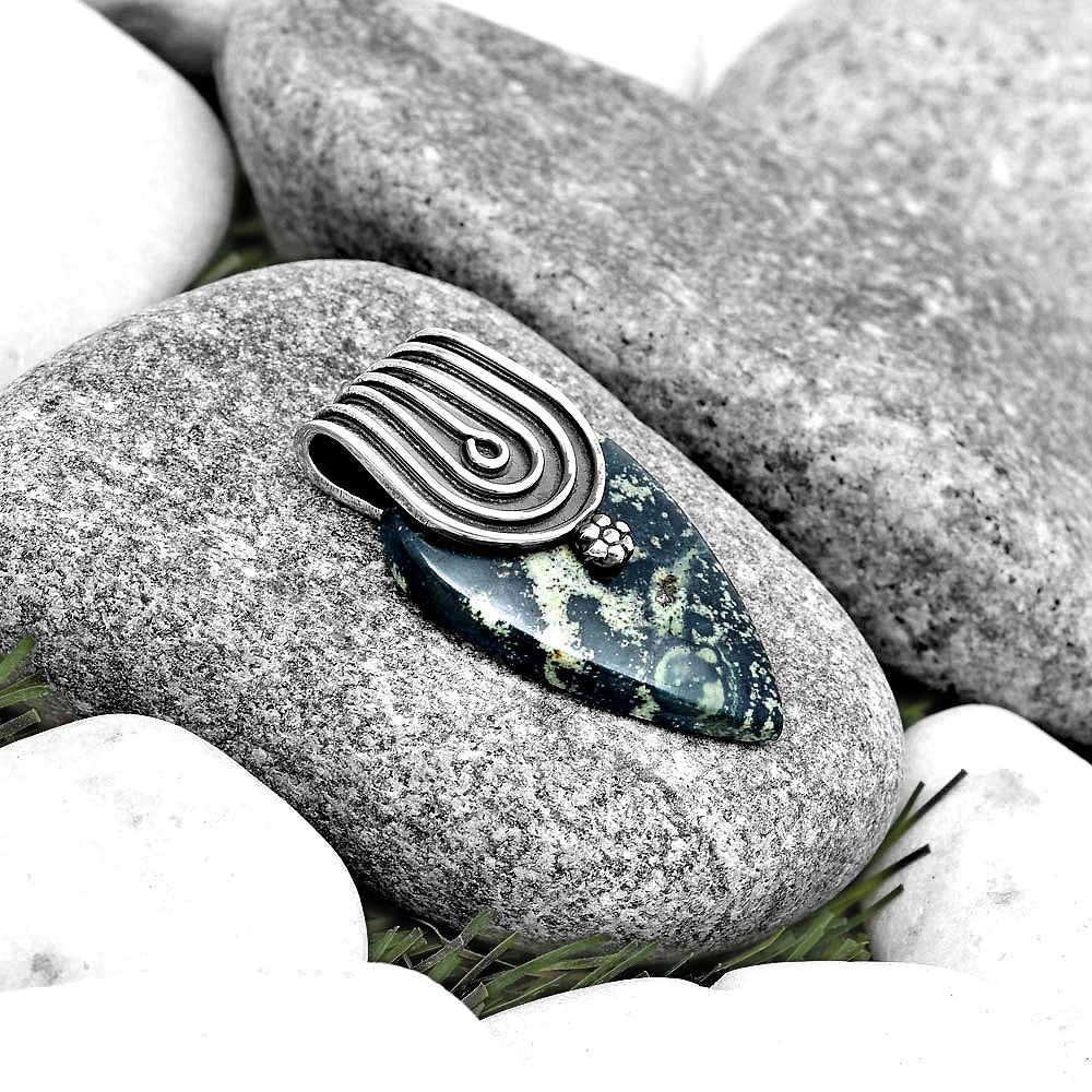 Natural Star Galaxy Jasper Pendant P-1584 SDP130379