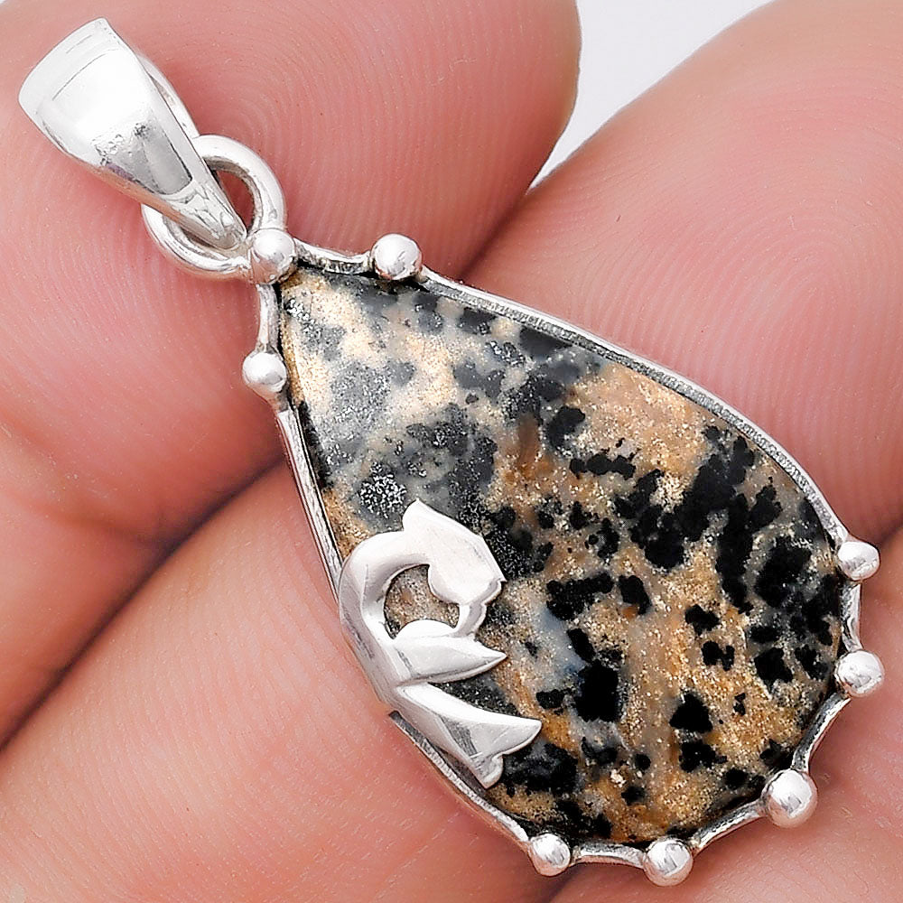 Natural Russian Honey Dendrite Opal Pendant P-1698 SDP130443