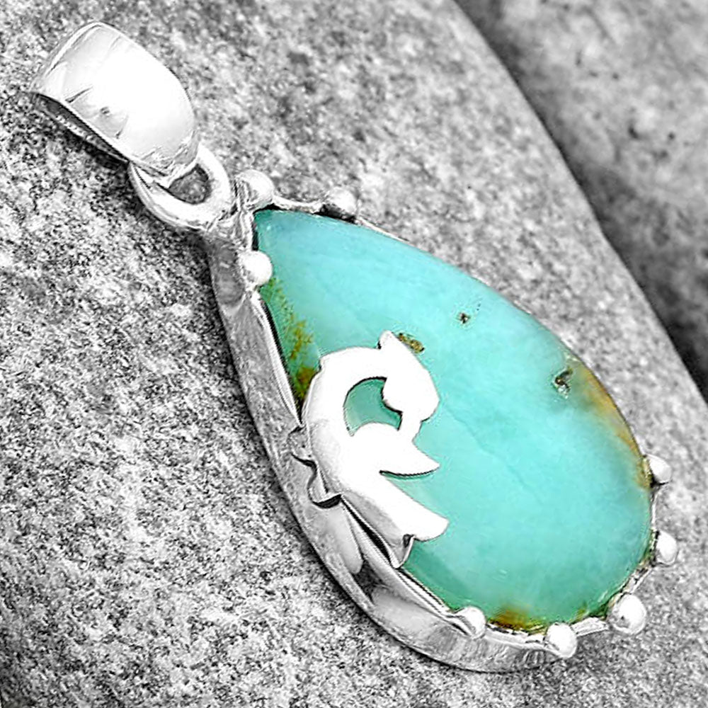 Natural Boulder Chrysoprase Australia Pendant P-1698 SDP130467