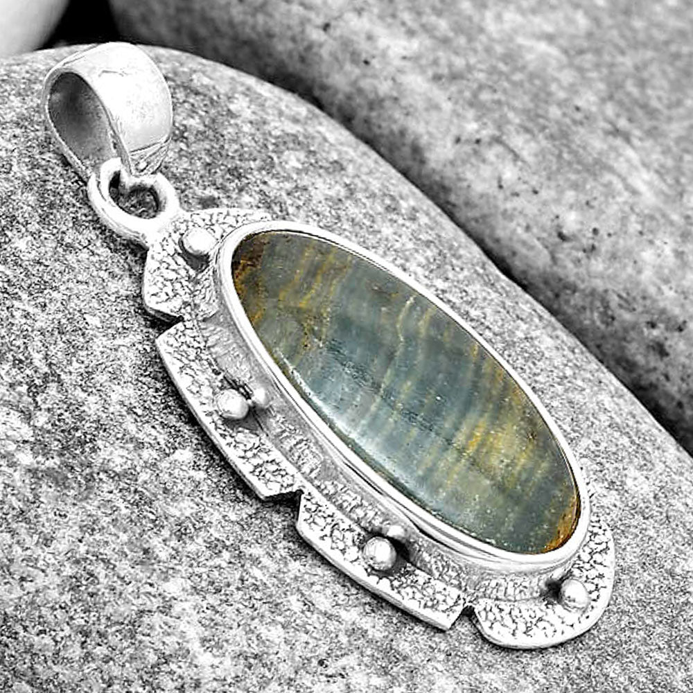 Natural Blue Aragonite Pendant P-1485 SDP130695