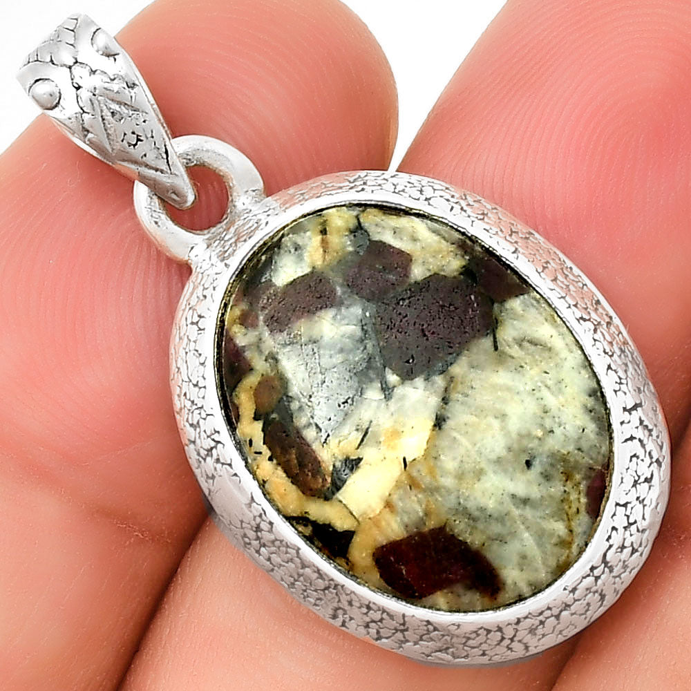 Natural Russian Eudialyte Pendant P-1538 SDP131707
