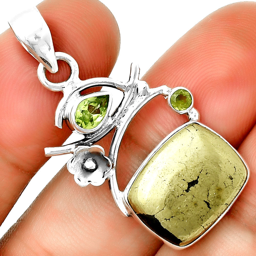 Apache Gold Healer's Gold & Peridot Pendant P-1704 SDP132164