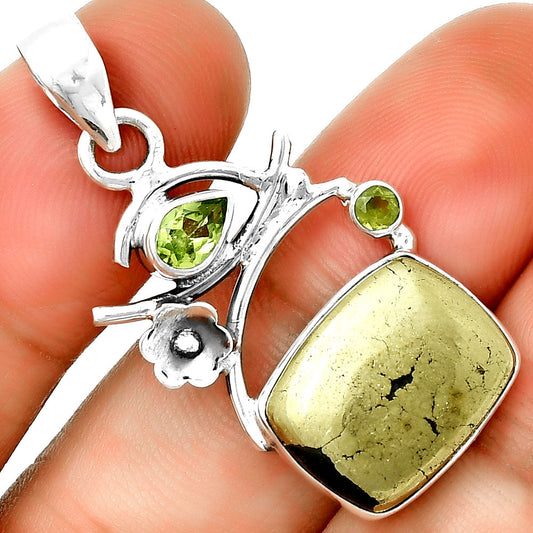 Apache Gold Healer's Gold & Peridot Pendant P-1704 SDP132164