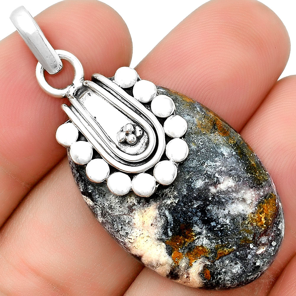 Natural Indian Blanket Jasper Pendant P-1599 SDP132478