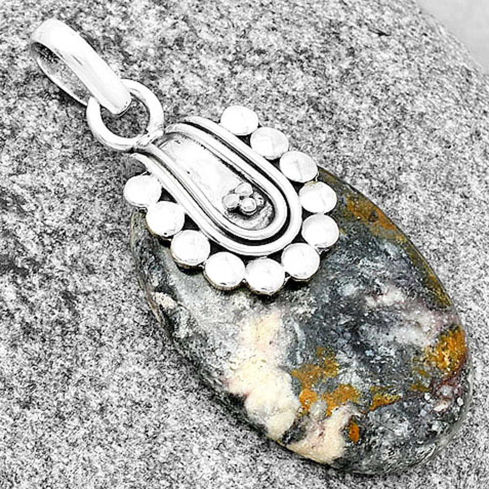Natural Indian Blanket Jasper Pendant P-1599 SDP132478