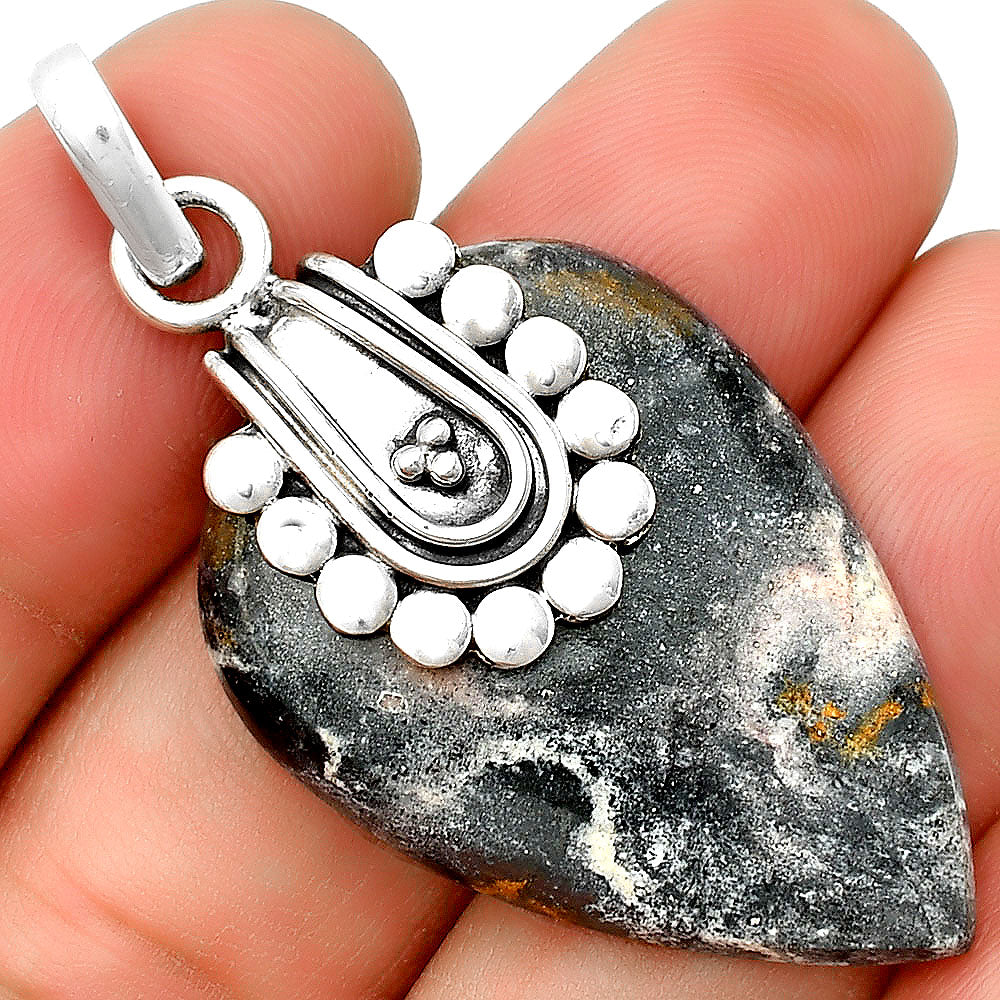 Natural Indian Blanket Jasper Pendant P-1599 SDP132488