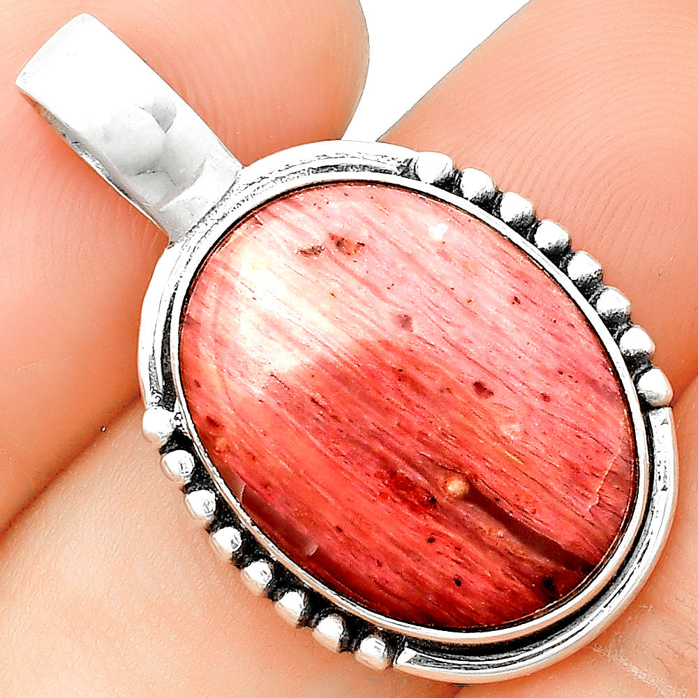 Natural Pink Tulip Quartz Pendant P-1326 SDP132928
