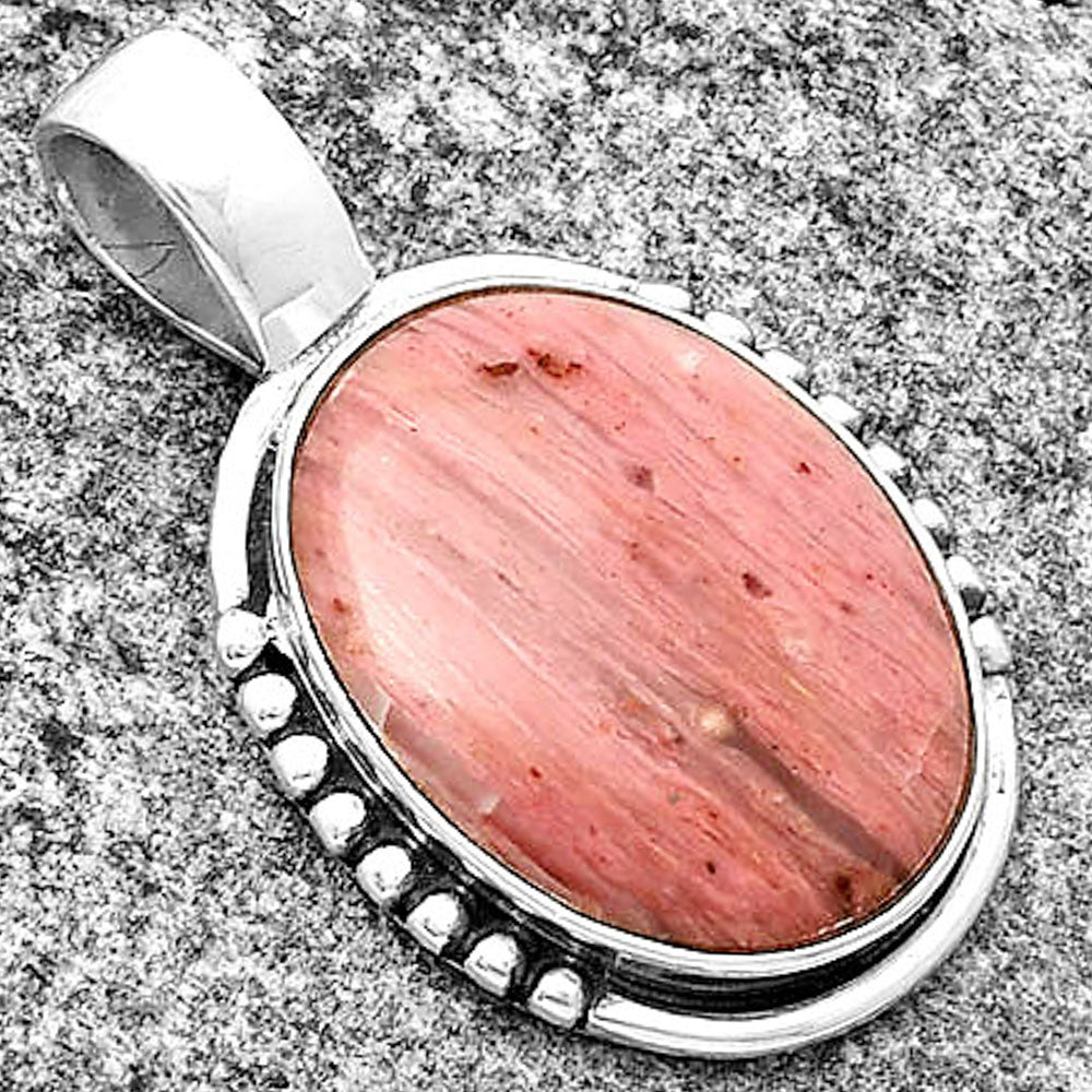 Natural Pink Tulip Quartz Pendant P-1326 SDP132928
