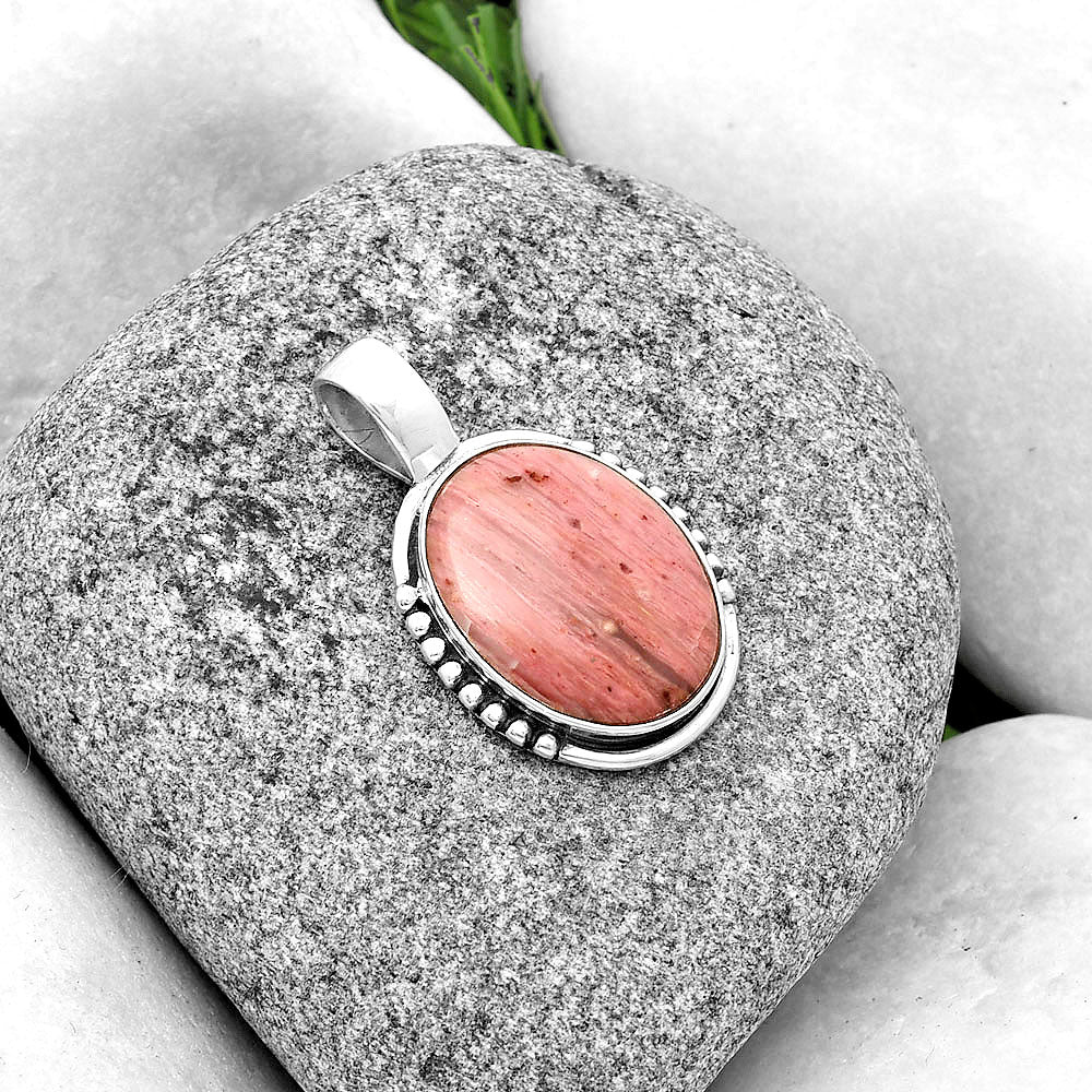 Natural Pink Tulip Quartz Pendant P-1326 SDP132928