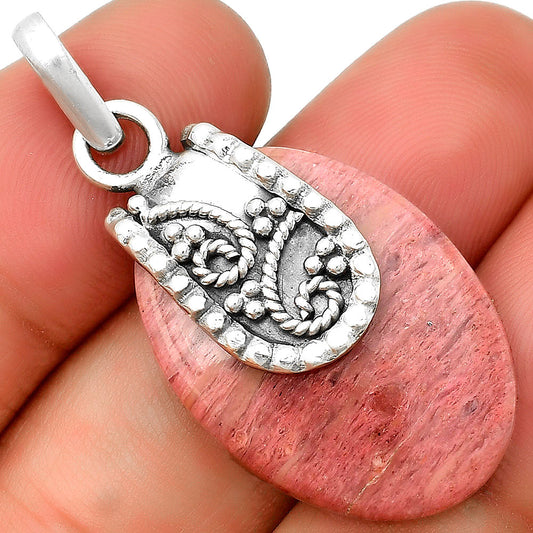 Natural Pink Tulip Quartz Pendant P-1313 SDP133179