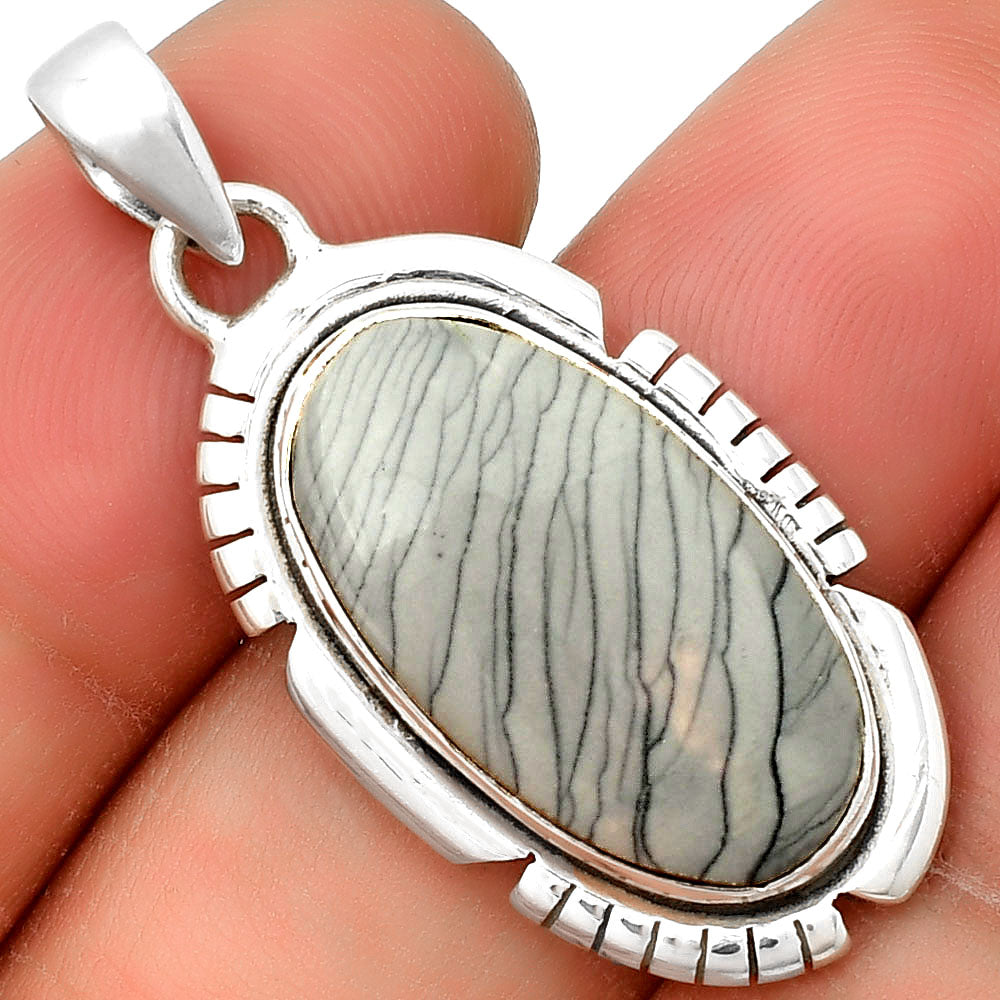 Natural Picasso Jasper Pendant P-1179 SDP134305