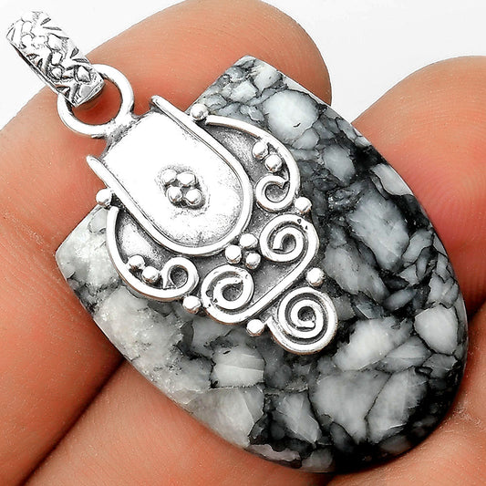 Natural Pinolith Stone Pendant P-1313 SDP134456