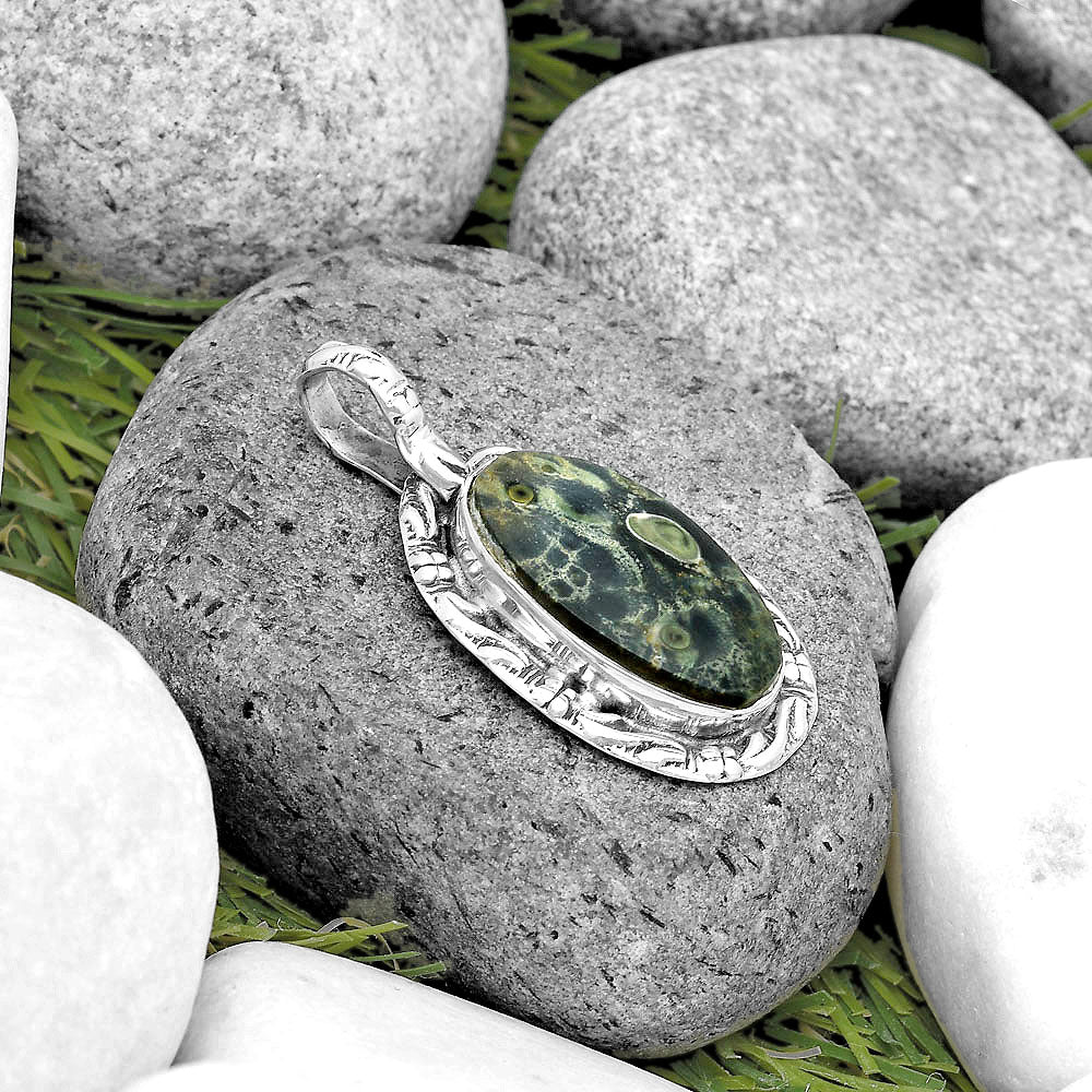 Natural Star Galaxy Jasper Pendant P-1375 SDP134762