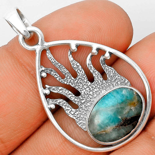 Natural Paraiba Amazonite Pendant P-1209 SDP136233