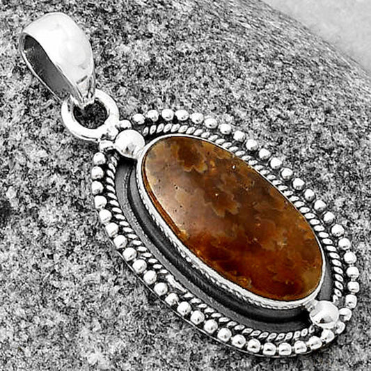 Natural Sutured Ammonite - Madagascar Pendant P-1651 SDP136466
