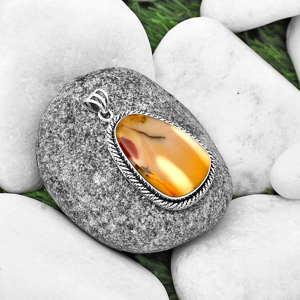Natural Red Mookaite Pendant P-1074 SDP138789-1
