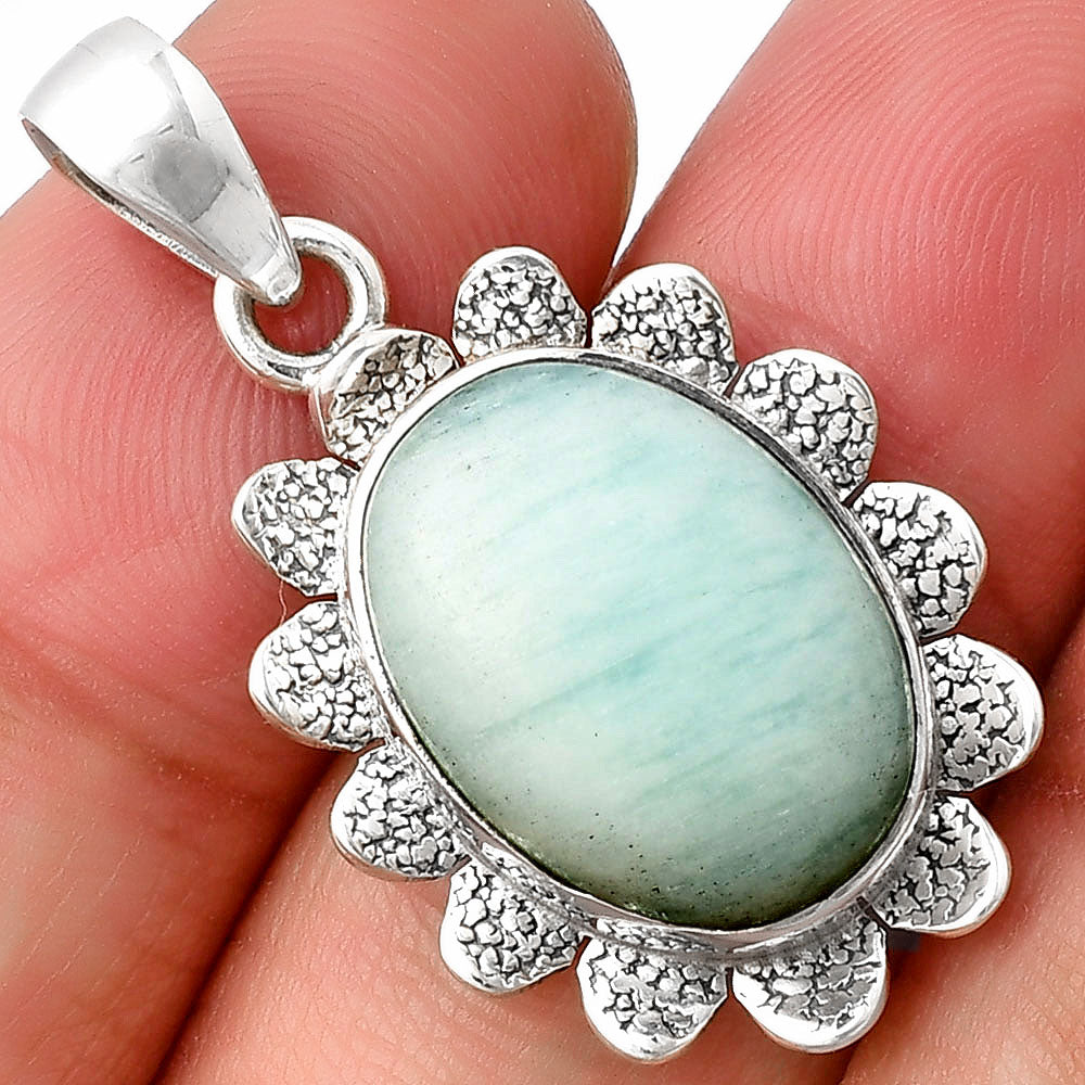 Natural Blue Aragonite Pendant P-1205 SDP140389