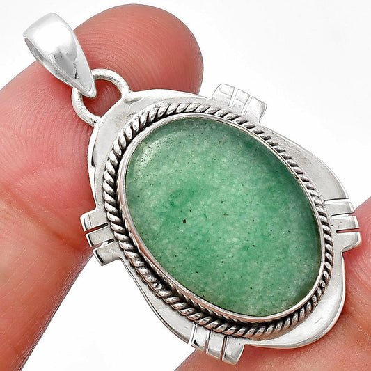 Natural Green Aventurine Pendant P-1463 SDP140653