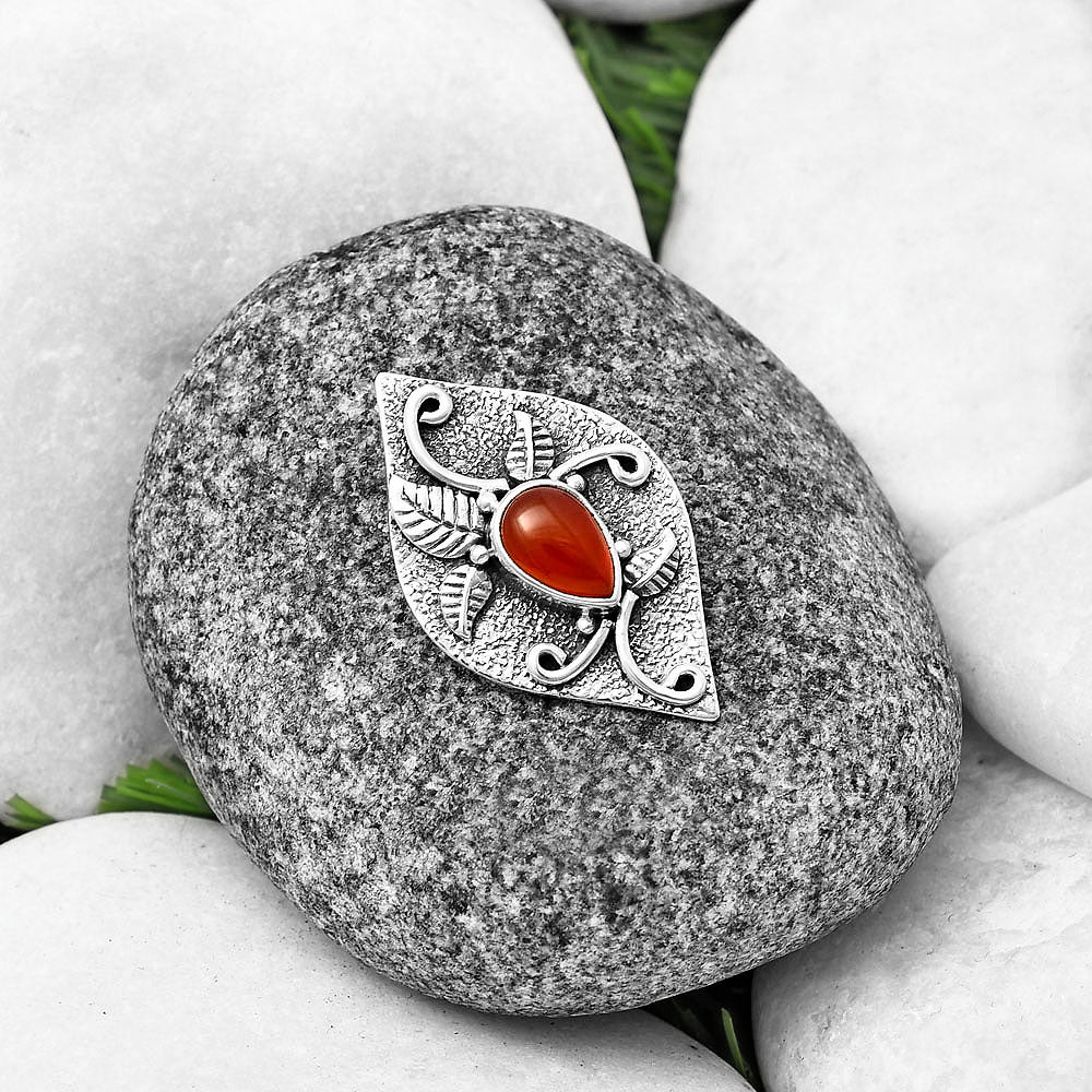 Natural Carnelian Pendant P-1518 SDP140743