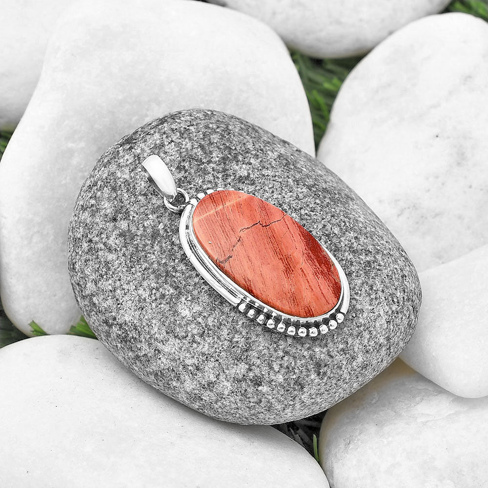 Natural Snake Skin Jasper Pendant P-1073 SDP140853