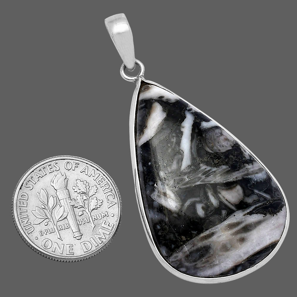 Natural Mexican Cabbing Fossil Pendant P-1001 SDP142016