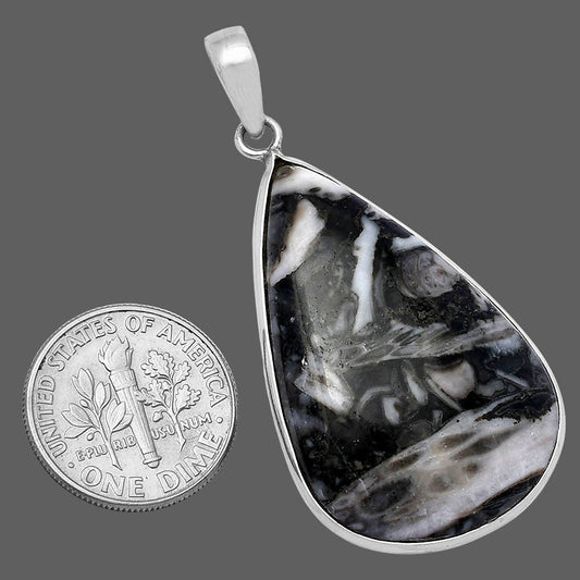 Natural Mexican Cabbing Fossil Pendant P-1001 SDP142016