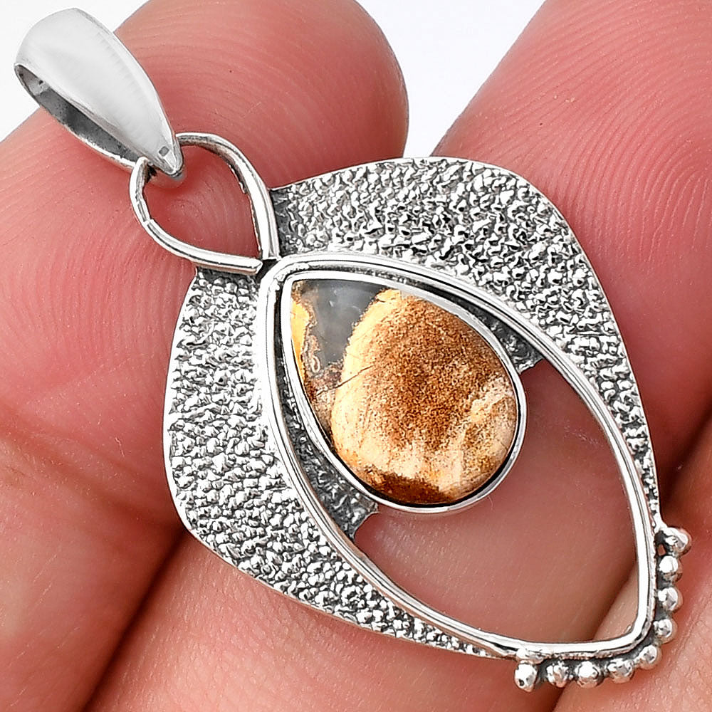 Natural Tabu Jasper Pendant P-1402 SDP143393