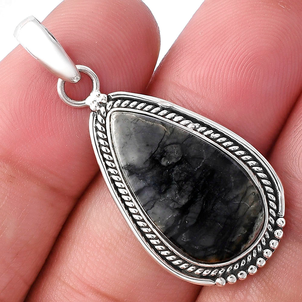 Natural Picasso Jasper Pendant P-1511 SDP143774