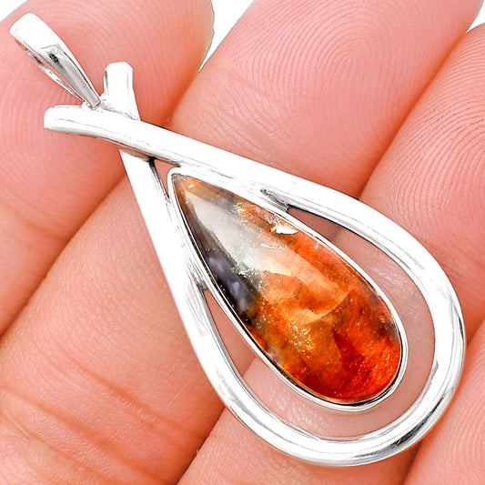 Natural Polygram Jasper Pendant P-1314 SDP144012