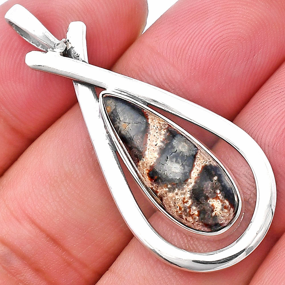 Natural Viper Skin Jasper Pendant P-1314 SDP144016