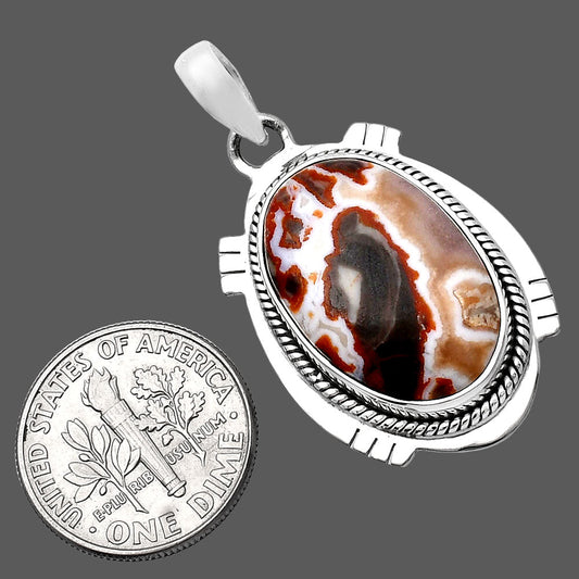 Natural Rosetta Picture Jasper Pendant P-1463 SDP144065