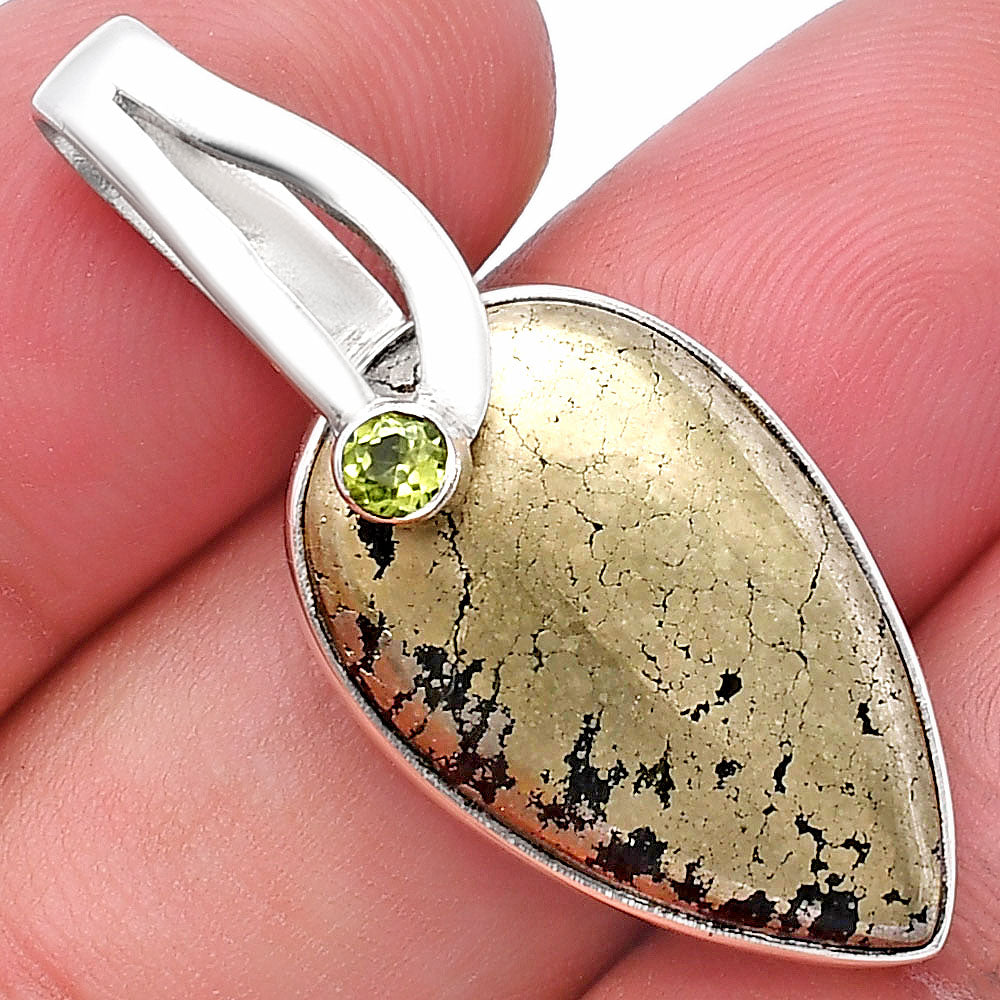 Apache Gold Healer's Gold & Peridot Pendant P-1251 SDP144090