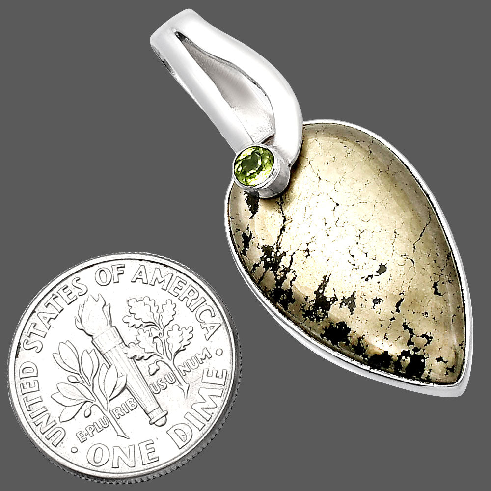 Apache Gold Healer's Gold & Peridot Pendant P-1251 SDP144090