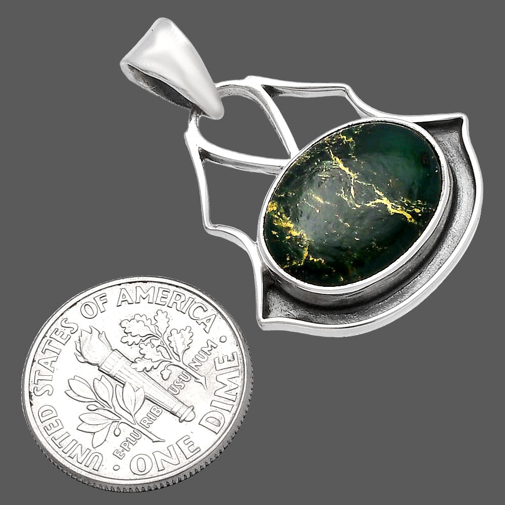 Natural Green Fuchsite Pendant P-1197 SDP144752