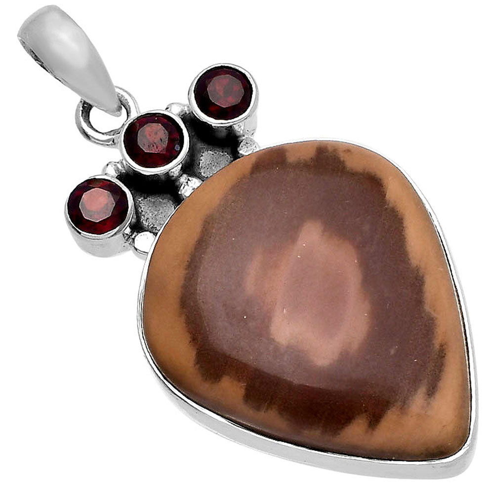 Imperial Jasper - Mexico & Garnet Pendant P-1120 SDP145352