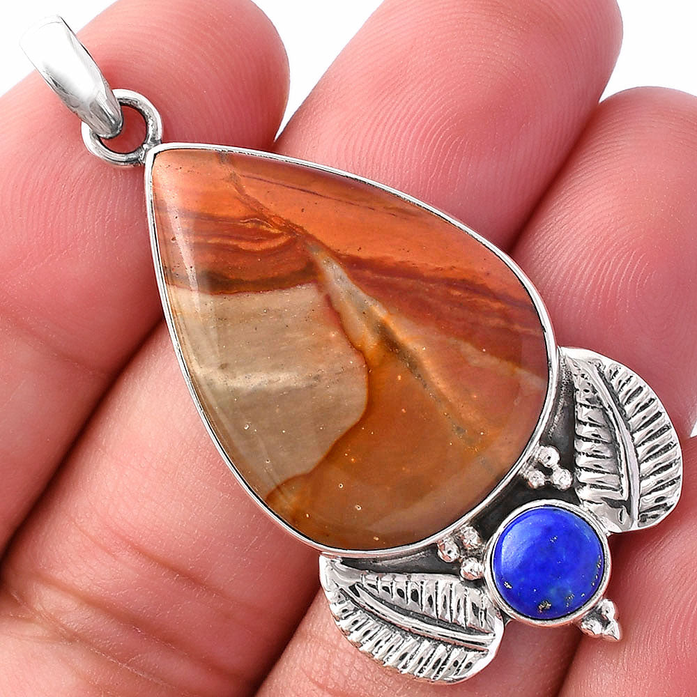 Polygram Jasper & Lapis Lazuli Pendant P-1127 SDP145935