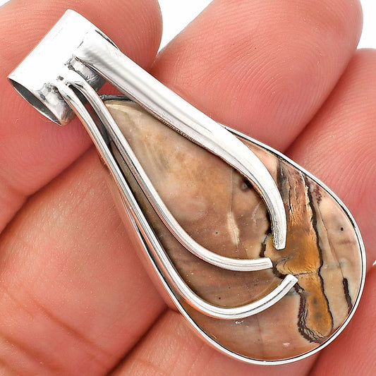 Natural Coffee Bean Jasper Pendant P-1252 SDP147241