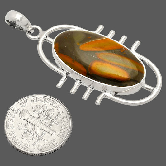 Natural Bamboo Jasper Pendant P-1271 SDP148341