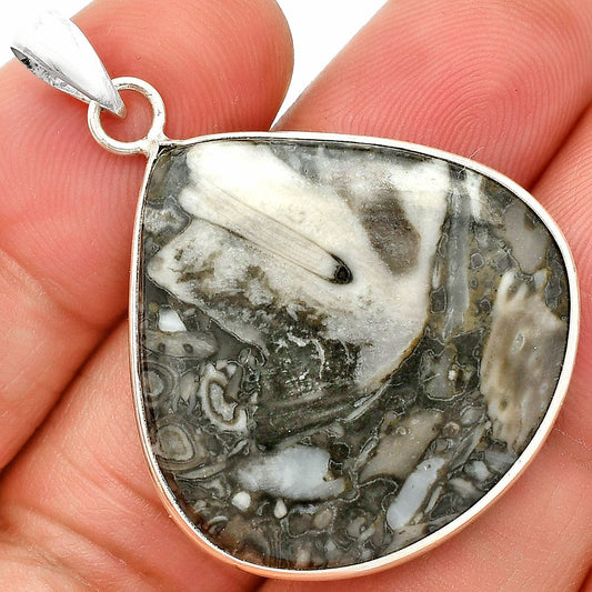 Natural Mexican Cabbing Fossil Pendant P-1001 SDP150454