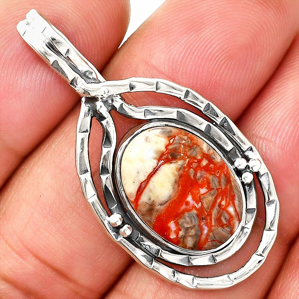 Natural Rosetta Picture Jasper Pendant P-1410 SDP151052
