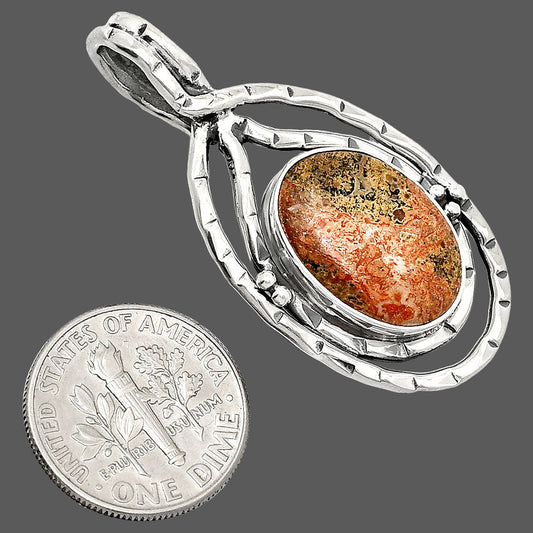 Natural Leopard Skin Jasper Pendant P-1410 SDP151097