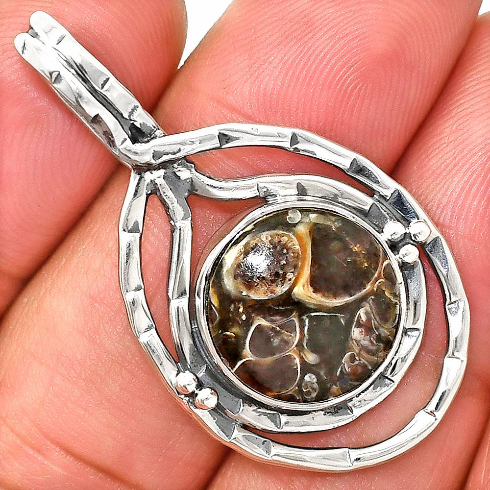 Natural Turtella Jasper - USA Pendant P-1410 SDP151102