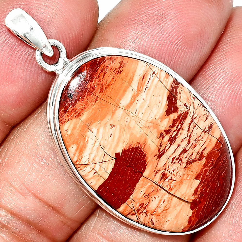 Natural Snake Skin Jasper Pendant P-1124 SDP151502