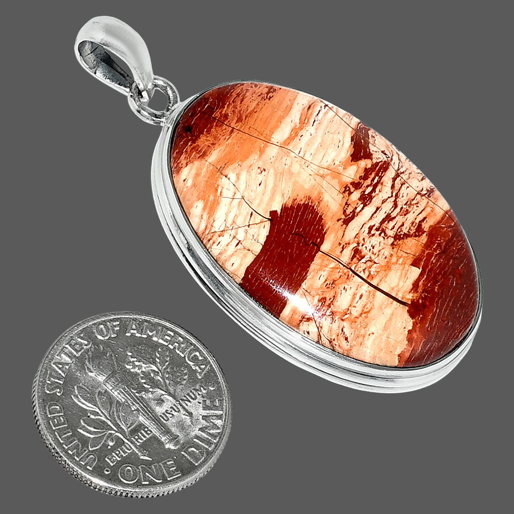 Natural Snake Skin Jasper Pendant P-1124 SDP151502