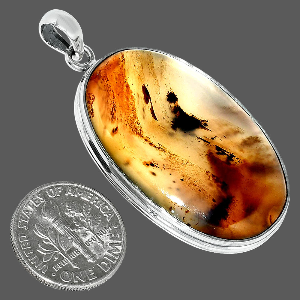 Natural Montana Agate - USA Pendant P-1124 SDP151520