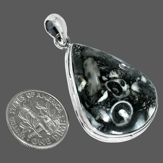 Natural Mexican Cabbing Fossil Pendant P-1124 SDP151544