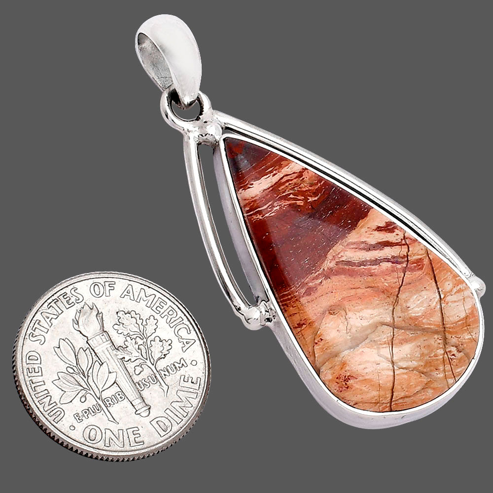 Natural Snake Skin Jasper Pendant P-1566 SDP152344