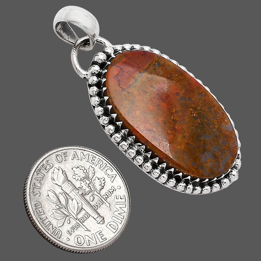 Natural Red Moss Agate Pendant P-1312 SDP152456