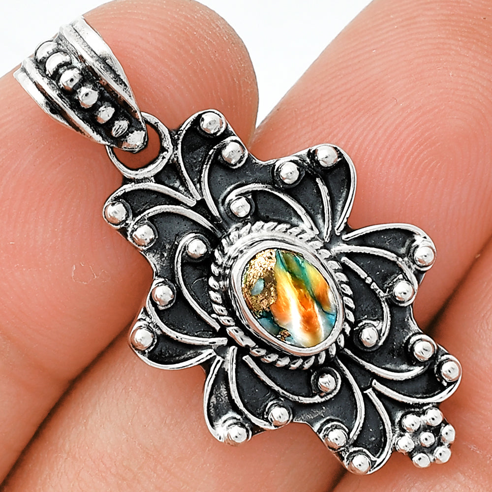 Spiny Oyster Turquoise - Arizona Pendant P-1558 SDP153140