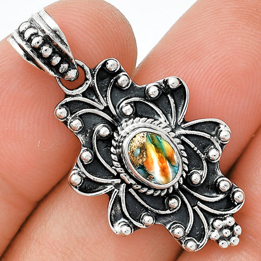 Spiny Oyster Turquoise - Arizona Pendant P-1558 SDP153140